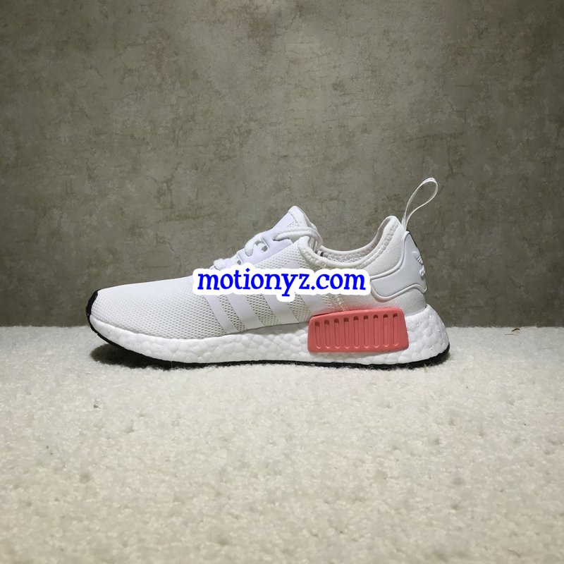 Real Boost Adidas NMD R1 PK White Pink GS